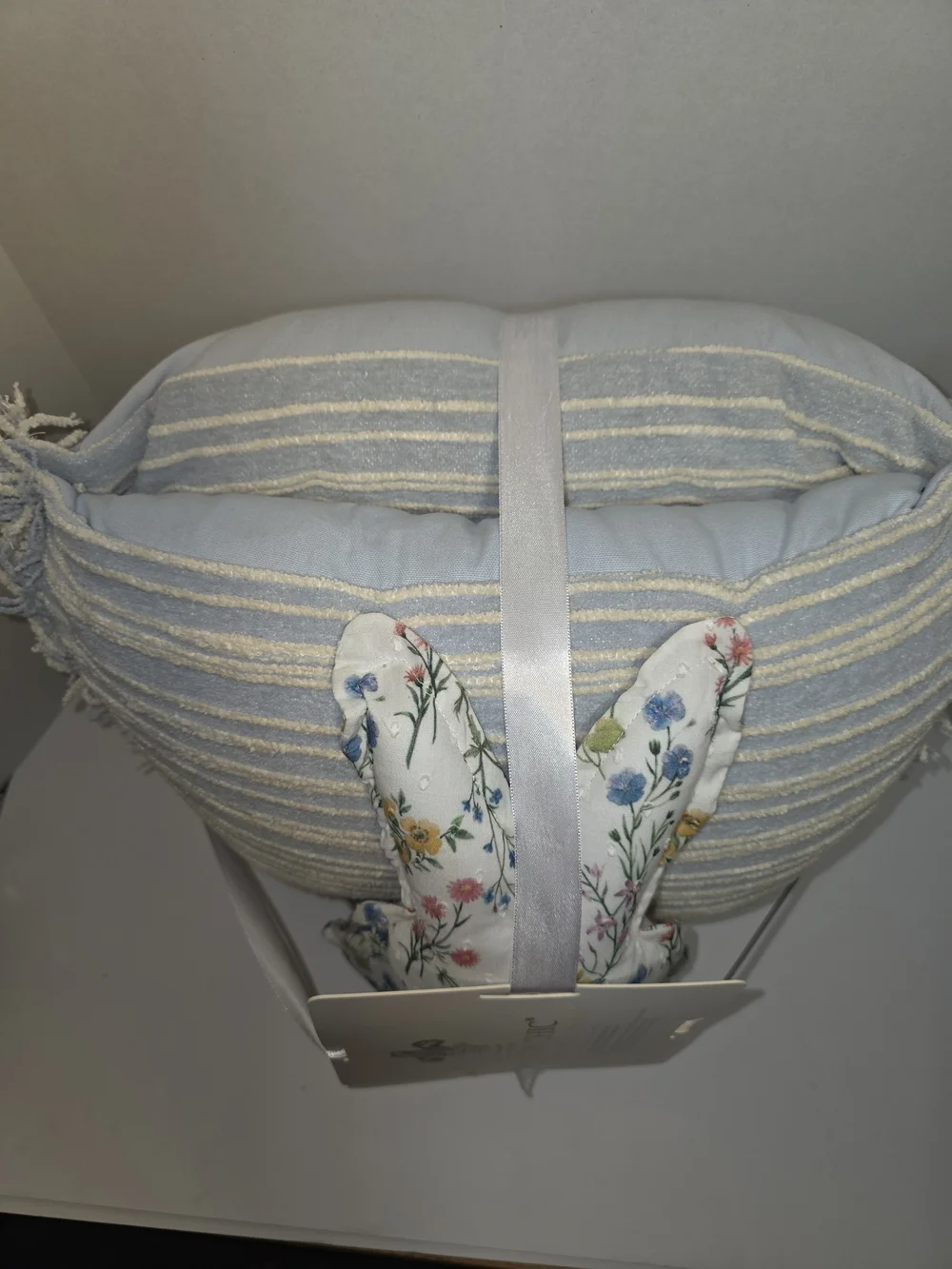 Shabby Chic 3-Pack Decorative Pillows - Blue Stripe & Floral